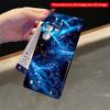 2DFlat Samsung Phone Case Blue Wave Glow with Golden Particles Applicable To Galaxy S22 S23 S24 S25ULTRA S26 A12 A13 A14 A15 A16