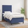 Maison Exclusive - Sommier à lattes de lit avec matelas Bleu 90x200 cm Tissu