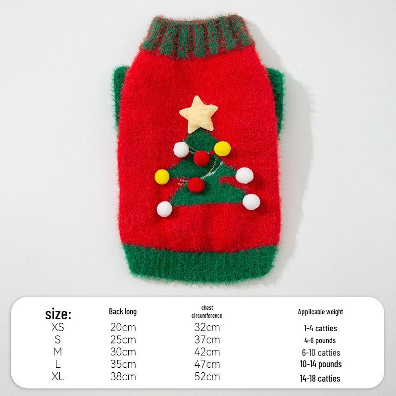 Autumn/Winter Warm Knitted Cat & Small Dog Sweater with Pompoms