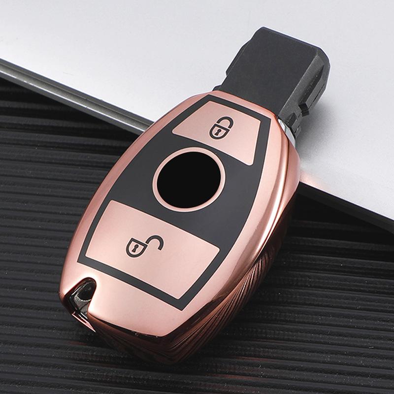 Suitable for Mercedes-Benz A-class Key Cover, C-class S-class B-class GLC/CLS/SLC/GLE/GLC Case All-inclusive Key Chain