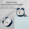 Metal Design Metal Alarm Clock Silent Operation Mechanical Clock  Deep Sleepers