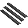 3 PCs Drop Over Cable Cover Ramp, 2,000 Lbs/axle Load Capacity, Heavy Duty Cable Hose Protector Ramp, Floor Cord Cover for High Walking Traffic Areas