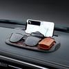 Versatile Anti-Slip Car Dashboard Mat Featuring a Rotating Phone Holder, Spacious Storage for Glasses And Keys, Heat-Resistant Silicone Material