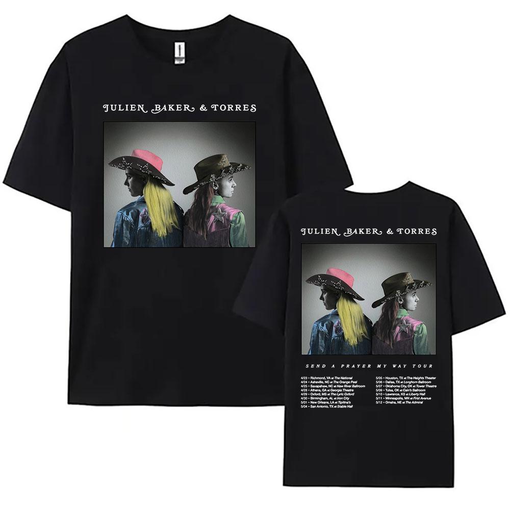 

Send A Prayer My Way Tour 2025 Tshirt Julien Baker Torres Music Group Tshirts Summer Short Sleeve WomenUnisex T Shirt Oneck 4XL