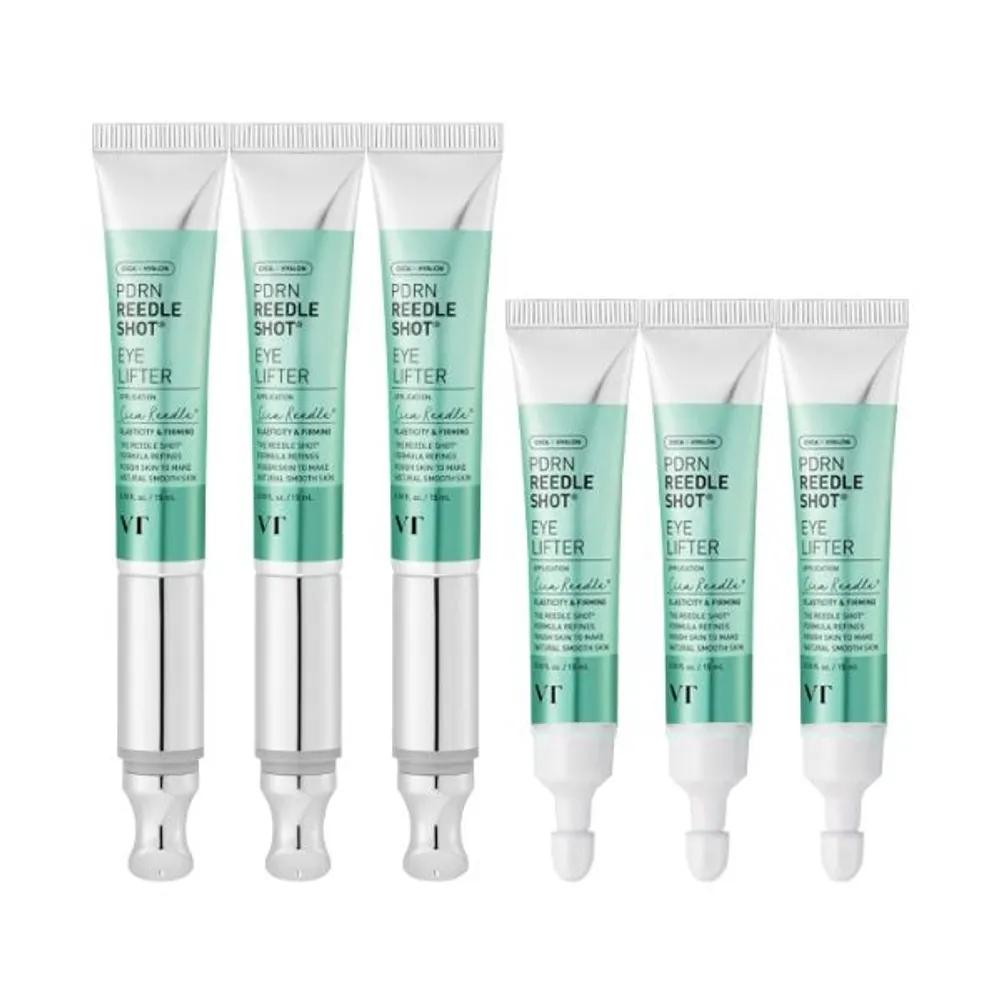 VT COSMETICS PDRN Vibrating Eye Lifter Riddle Shot Main Product 15ml 3 + Refill 15ml 3