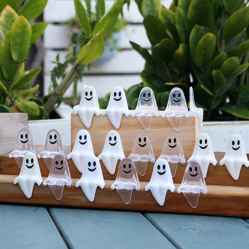 20PCS Halloween Decorative Specter Ornament For Themed Parties Plastic Crafting Easy Setups Tabletop Accent