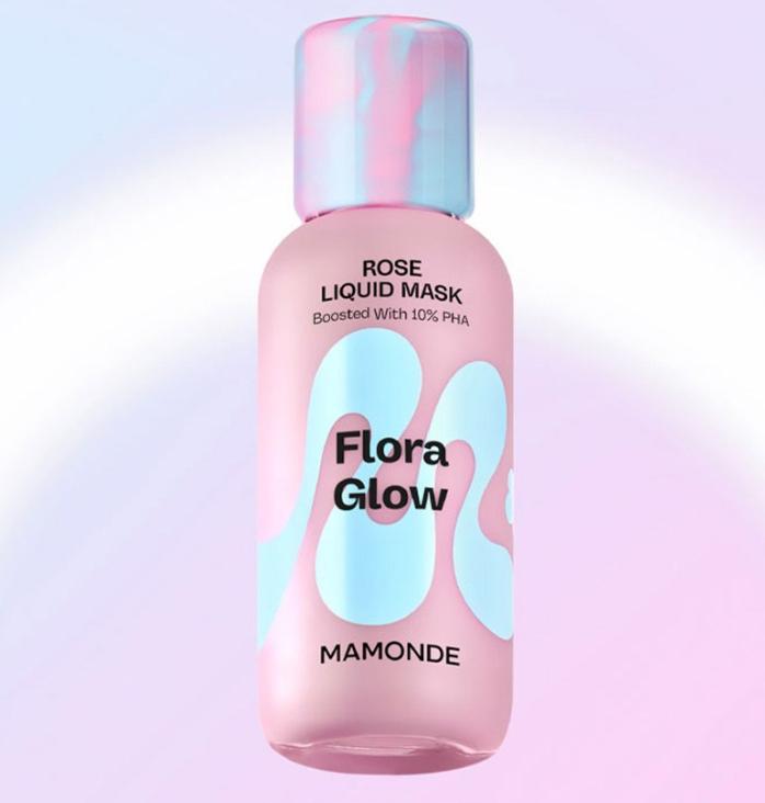 Mamonde Floral Glow Rose Liquid Mask 80ml | Radiance-Boosting Wash-Off Gel Mask