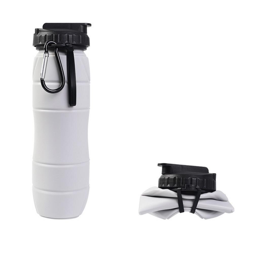 650ml Sports Water Bottle Silicone Folding Water Cup Drinkware Foldable Water Bottle  Camping