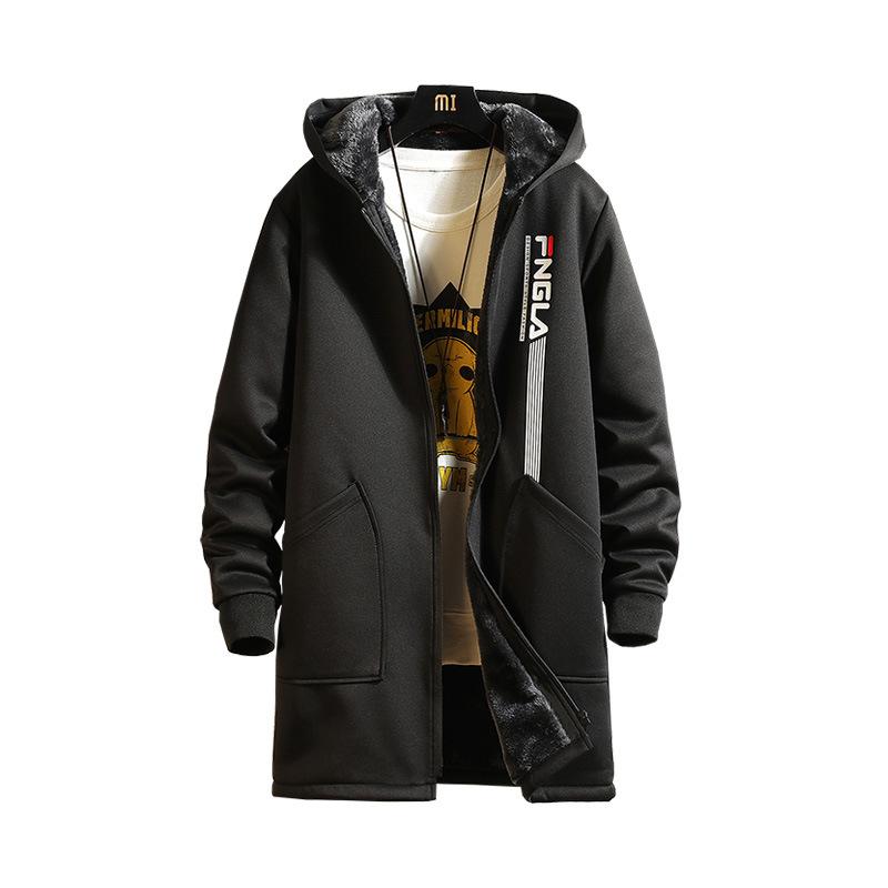 Autumn Winter Men's Coat Trench Coat Men Autumn Men's Plush Casual Jackets Trench Coat