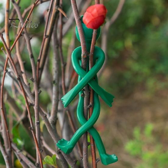 5 Pcs Frog Plant Stand Lizard-shaped Plant Fixture Clip Plant Stem Hugger Climbing Plants Support Structure for Small Potted Plants Succulents