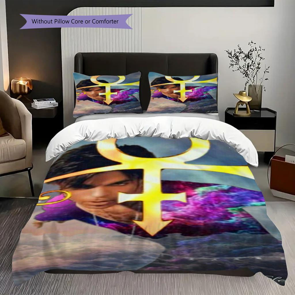 Prince Purple Rain Musical Legacy Bedding 1 Duvet Cover 2 Pillowcase Without Core Christmas Birthday Gift Bedding Set Soft And Comfortable