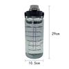 Large Capacity 2L Portable Plastic Water Bottle with Time Marker for Outdoor Sports Fitness Drink Cup Straw