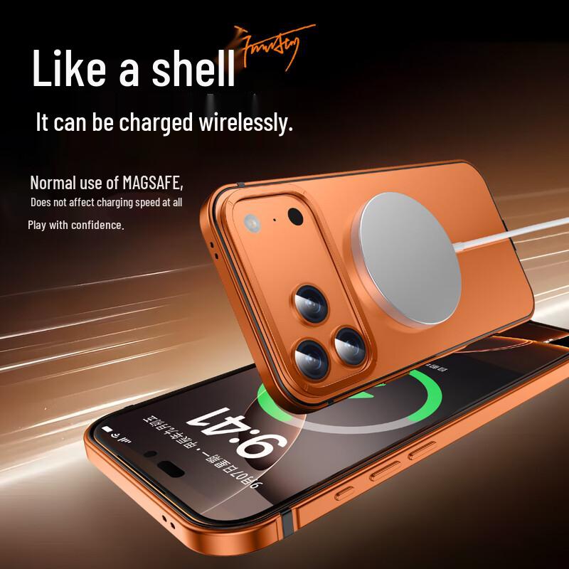 IM-CHEN Alloy Frame MagSafe Phone Case for iPhone 17 Series