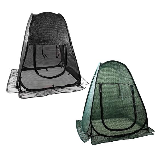 Pop Up Plant Sunshade, with Zipper Easy Access Breathable Mesh Cover, Ground Nails Fixing Shade Tent, Protects Outdoor Plants from Sun Birds Small