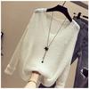 Tops Fashion Spring and Autumn Women's Long Sleeve Comfortable Loose Sweater Openwork Sweater