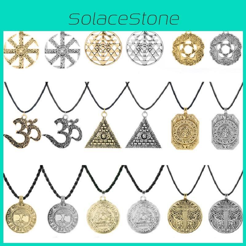 Jewelry Viking Nordic With Geometric Pendant And Electroplated Alloy For Gift For Travelers