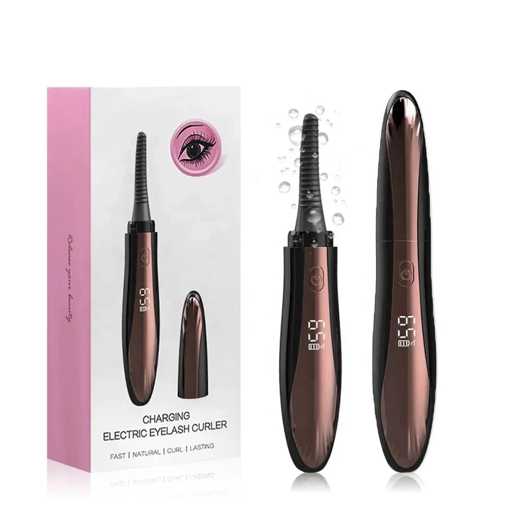 

Электрические нагреваемые щипцы для завивки ресниц USB-зарядка щипцы для завивки ресниц 4 режима Быстрый нагрев Натуральные щипцы для завивки ресниц Долговечный макияж