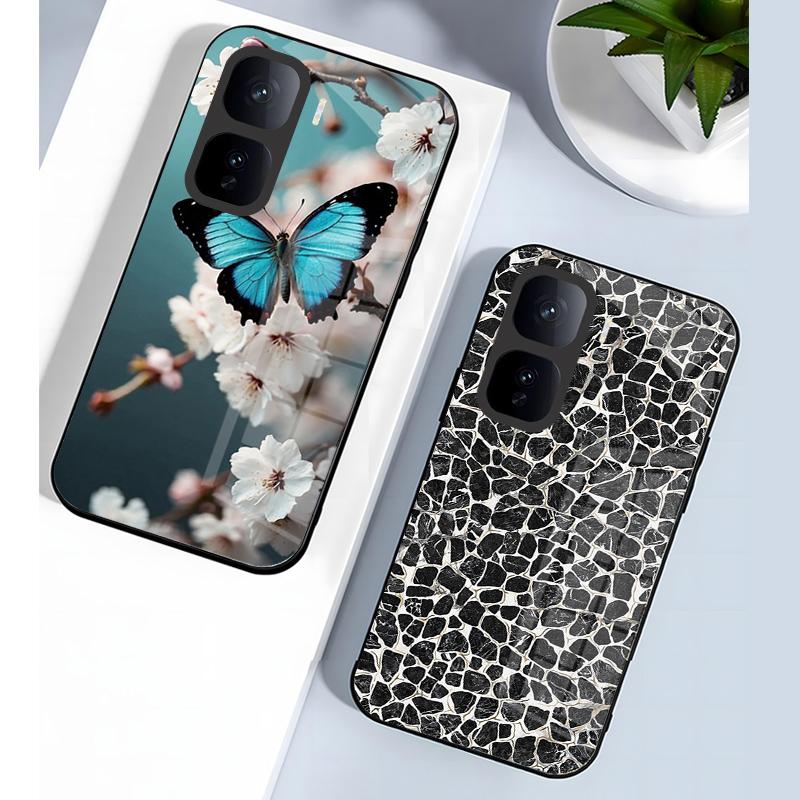 For Vivo IQOO Neo 10 5G Case Tempered Glass Phone Case For Vivo IQOO Neo 10 Pro 5G Back Cover IQOONeo 10 Protective Shell Coque
