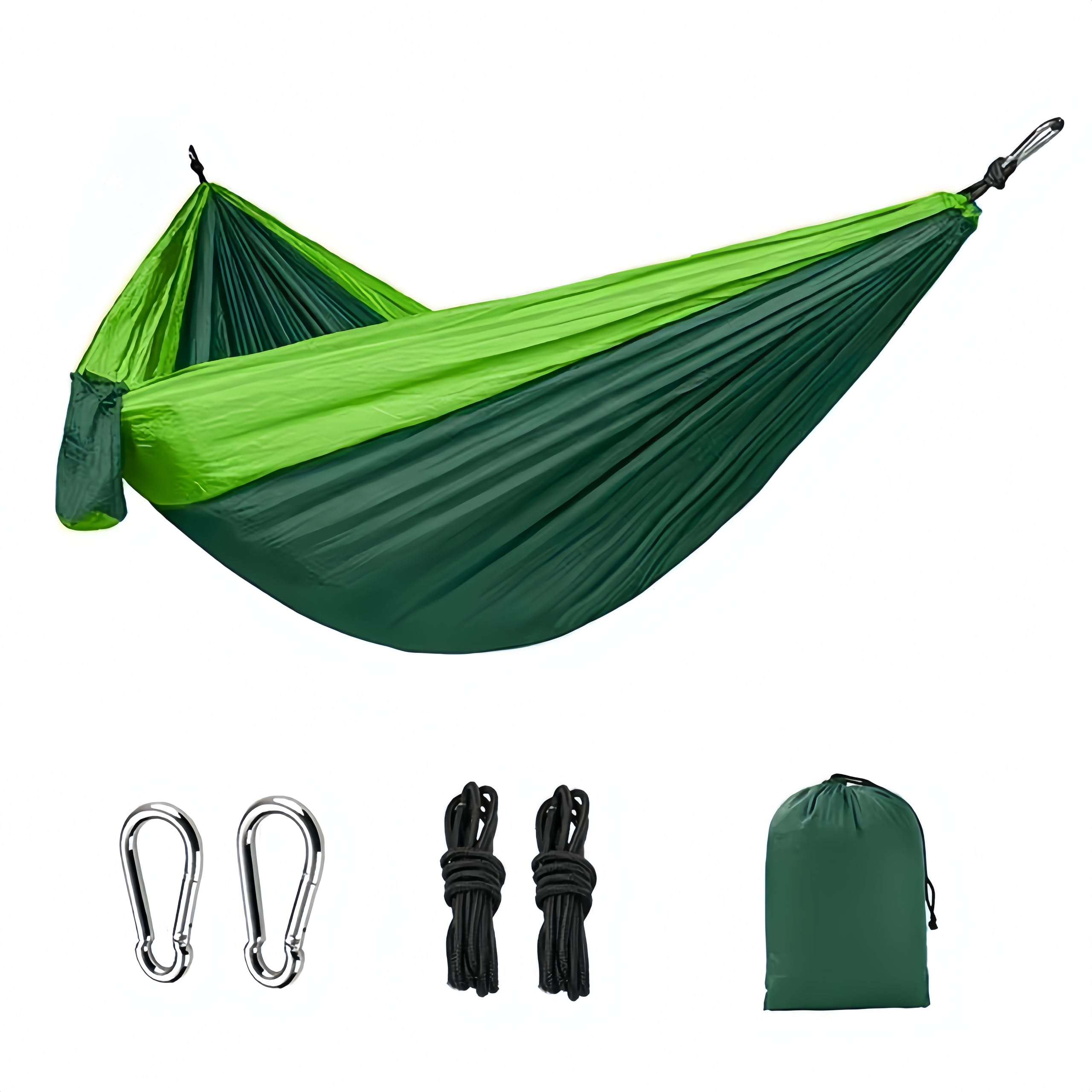 

JiangMuXin Hammock Parachute with Dedicated Super Super 275 x 140 Load Capacity 350 For Three Smooth to the Highly Carabiner Included Belt, Wide, зелёный