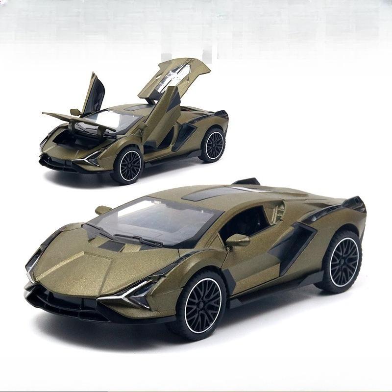 (Boxed) 1:32 Alloy Car Model Four Doors Lighting Music Children's Toys Car Pull Back Boy Wholesale