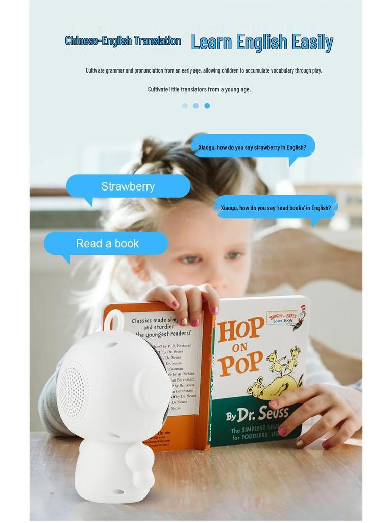 Smart AI Educational Robot - Children's Interactive Voice Learning Companion with WiFi