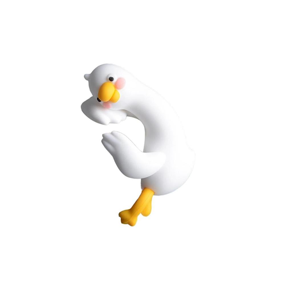 Decor Animale Desenate din Rășină Pentru Birou Tablou de Bord Mașină Monitor TV Idee de Cadou Figurină Rață Drăguță 3D Ornament Mini Rață din Rășină Jucăuș