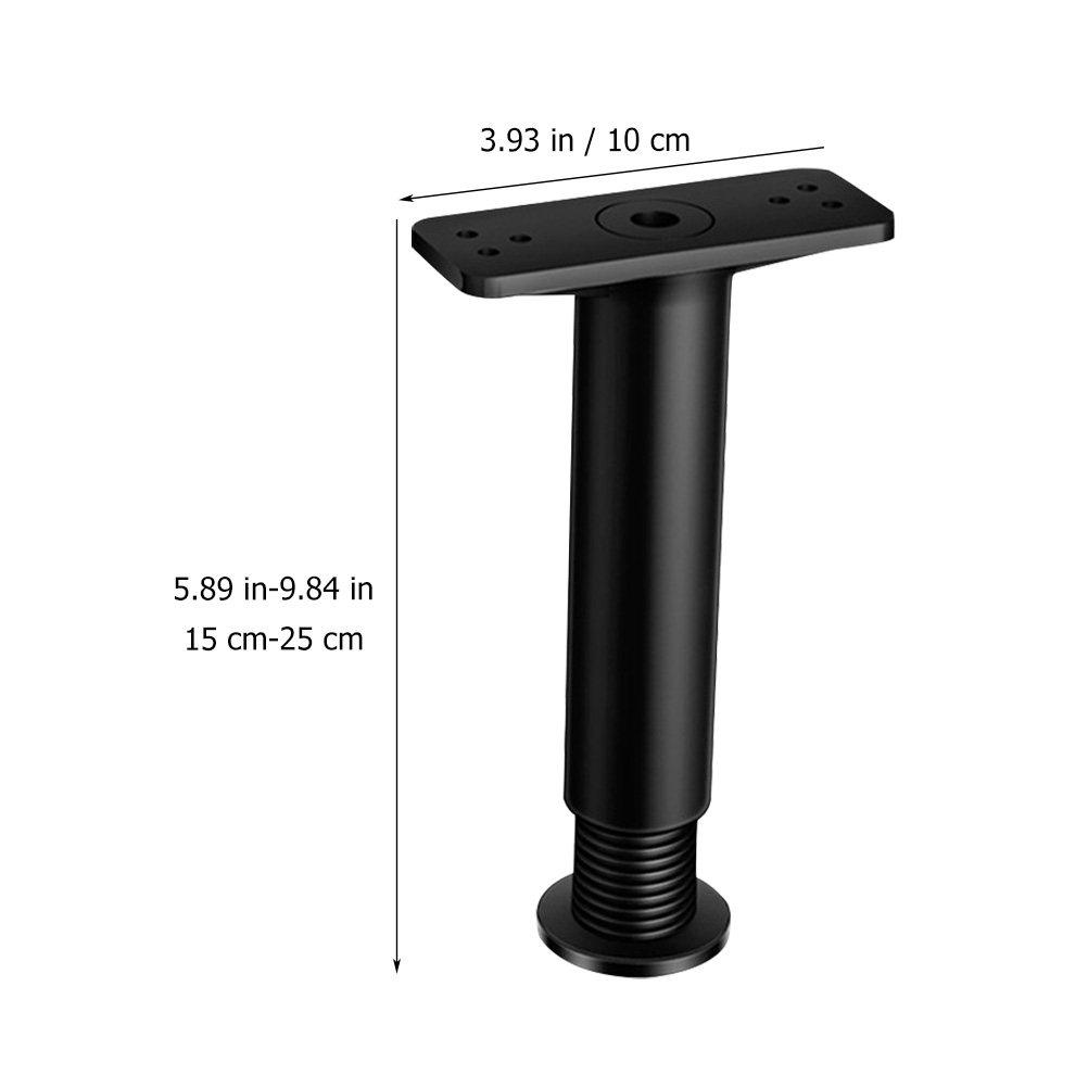 2Pcs Bed Frame Center Support Heavy Duty Adjustable Legs 5.11-8.66in Strong Load-Bearing Bed Replacement Parts Non-Slip Floor