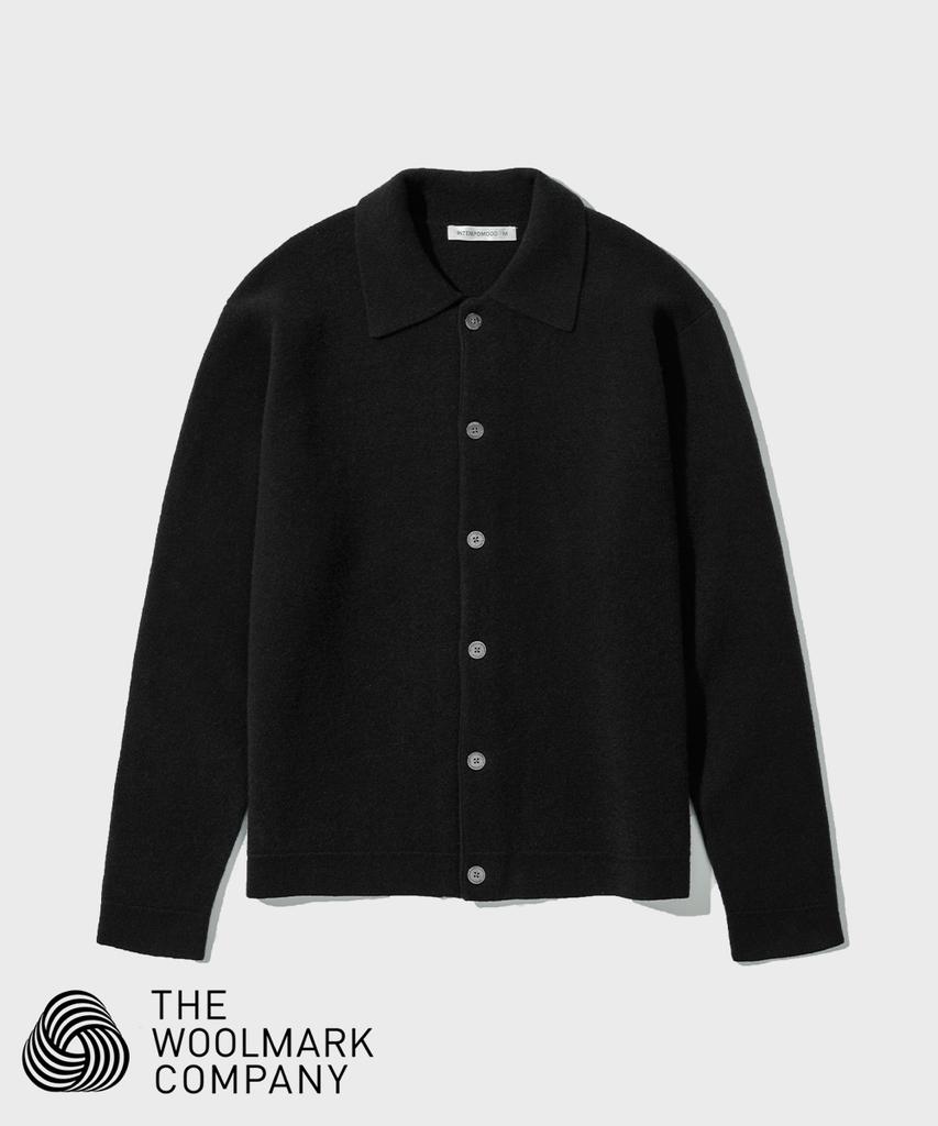 Intempomood Standard Open Collar Cardigan_Navy