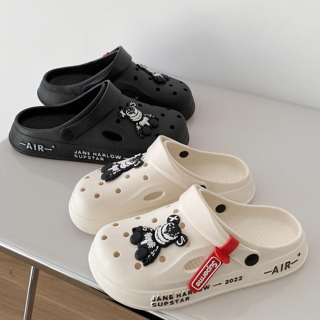 Neue Lochschuhe Herren Sommerbekleidung vielseitiger Trend weiche Sohle rutschfest verschleißfest Trend Strand Krankenschwester Paar Zehenkappe