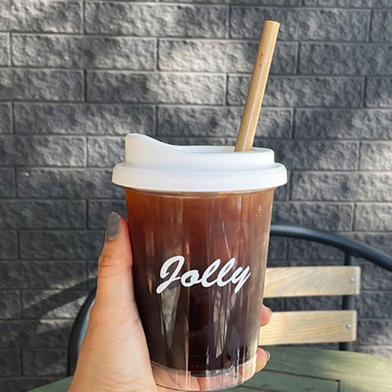 FUNNY KITCHEN Lettering Heat-resistant Tumbler (2 Sizes) Reusable Cup