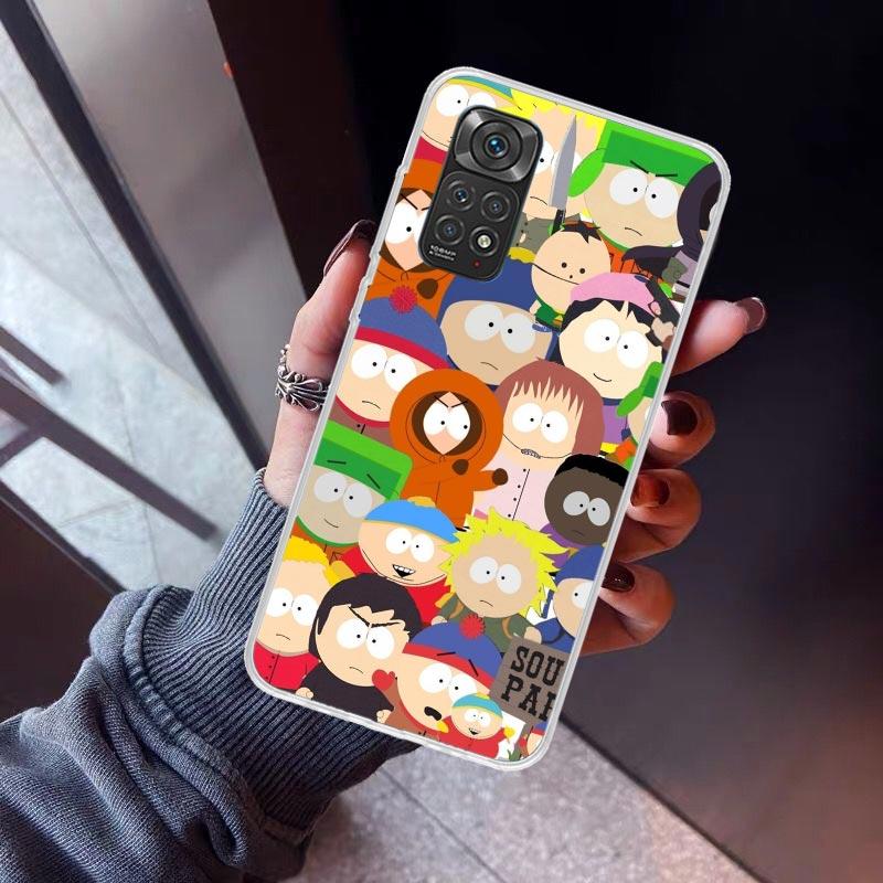 Cartoon S-South P-Parkes Phone Case For Xiaomi Redmi Note 10 11 12 13 14 15 Pro Plus 11S 12S 14S 11T 11E 10S Soft TPU Back Cover