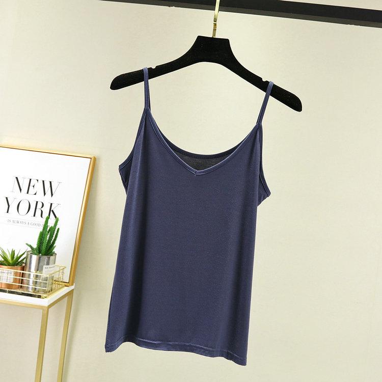 Women's V-Neck Modal Cotton Plus Size Loose Camisole Vest - 2021 Spring/Summer Collection