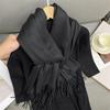 Nuove sciarpe invernali da donna, modello avvolgente, in cashmere, calde e alla moda, pashmina, poncho, foulard, bandana.
