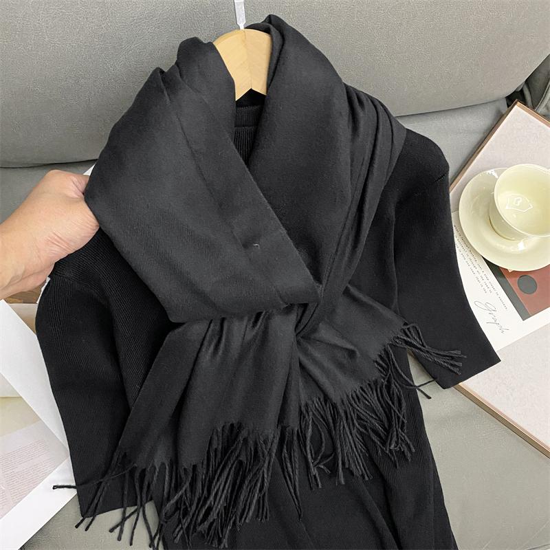 Nuove sciarpe invernali da donna, modello avvolgente, in cashmere, calde e alla moda, pashmina, poncho, foulard, bandana.