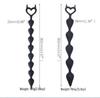 Runyu Devil Silicone Butt Plug Extra-Long Anal Beads Stimulation Toy