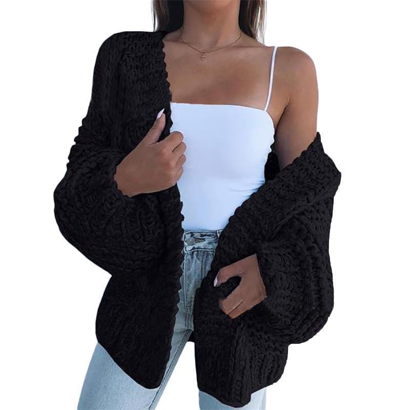 Europäischer Damen Originalqualität Verdickter Mohair Cardigan Pullover - Lässiger Knopfleisten Warmer Mantel für 2026.