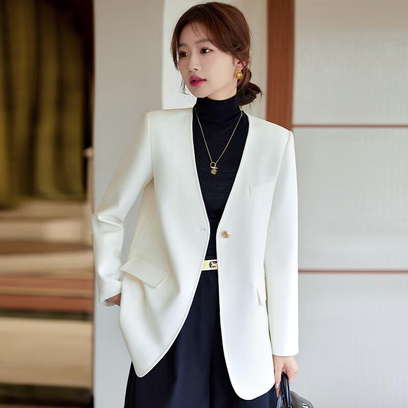 Женский осенний свободный блейзер L