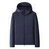 Men's Windproof Hooded Rain Jacket - Easy Care, Wrinkle Resistant, Durable Autumn Sport Outerwear