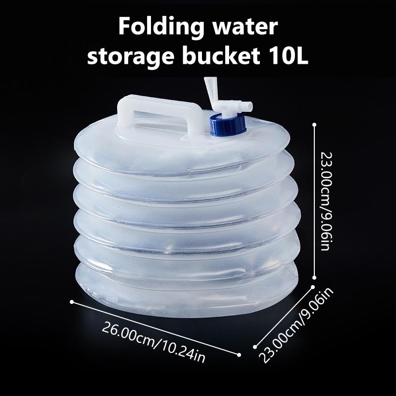 SEAMETAL 5/10/15L Dış Mekan Katlanabilir Kova Katlanabilir Su Torbası Hayatta Kalma Su Depolama Taşınabilir Su Taşıyıcı Konteyner Kamp