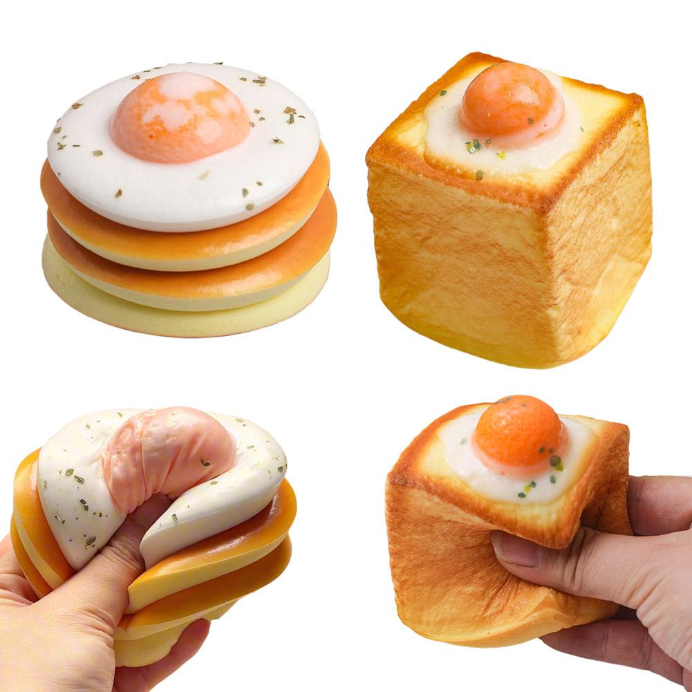 Brot Quetschball Geschenk Squishy Kneten Stressabbau Fidget Sensorisches Spielzeug Simulation Obst Essen, Quetschbälle Für Kinder