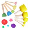 5/10 Stück Holzgriff Pilzkopf Schwammbürste Kinder DIY Malschwamm Stempel Set Farbe Graffiti Einzigartige Kunstbürste Erstellen