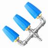 3 in 1 Turbo Nozzle 2.0 Orifice 4000 PSI 360 Degree Rotating Pressure Washer Turbo Nozzle with 1 4 Inch Quick Connector