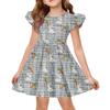 Sommer-Prinzessinenkleid für Mädchen - A-Linien-T-Shirt-Kleid Ostertag