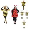 Bee And Ladybug Costume Set With Wings For Childrens Halloween Cosplay Party Fun