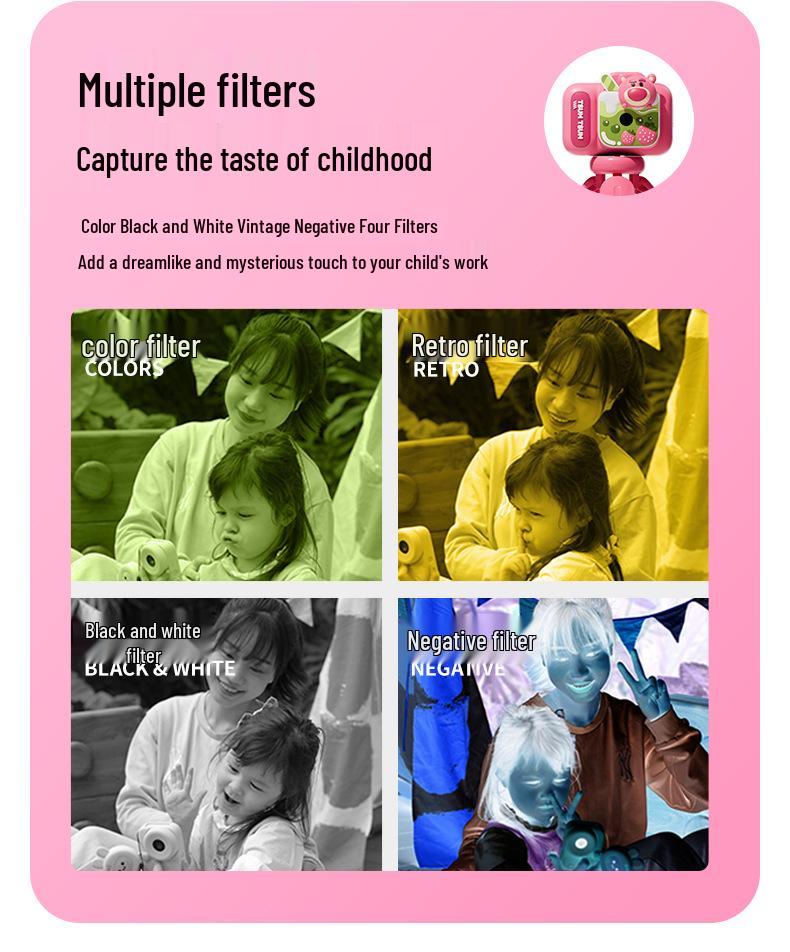 Judy Kids HD Digital Camera & Camcorder Toy for Girls