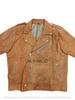 AL KHALID Men's Brown Suede Leather Jacket Men Motorcycle Biker Slim Fit Jacket