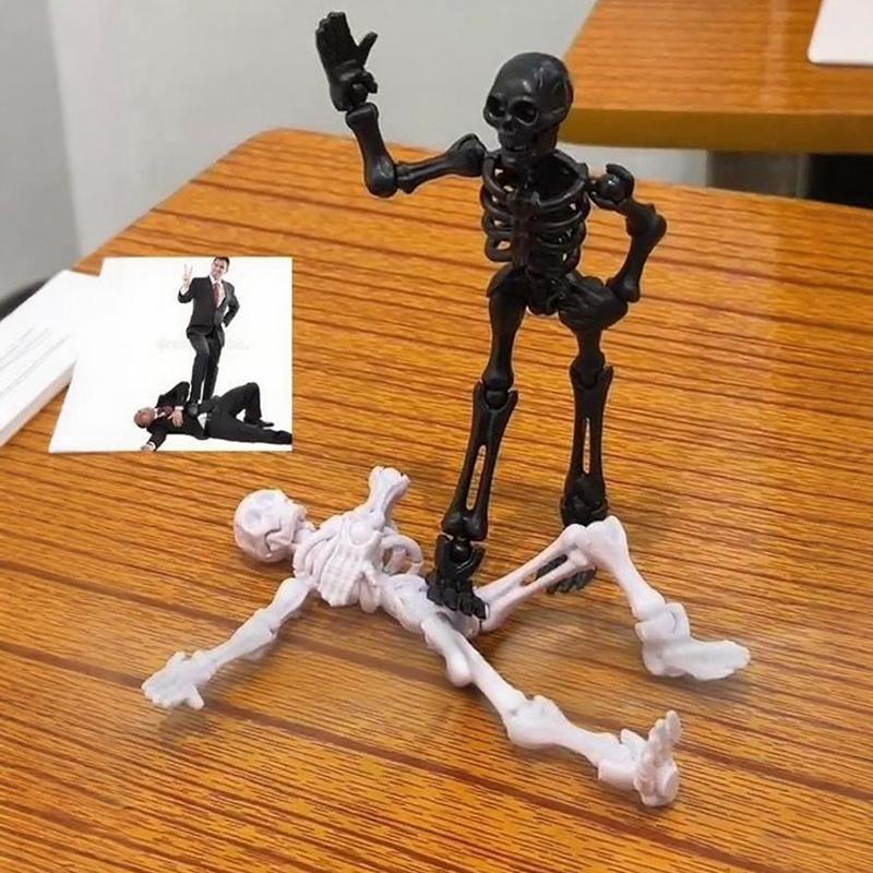 Multi-Jointed Movable Shapeshift Robot 3D Printed Skeleton Mannequin Dummy Lucky 13 Action Figures Desk Ornament Halloween Decor