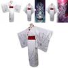 Demon Slayer Twelve Kizuki Rui Cosplay Costume Kimono With Cotton Blend Fabric