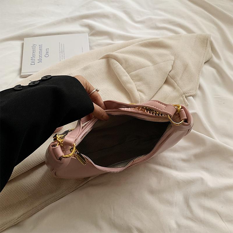 Fashionable and Versatile Dumpling Bag  New Single Shoulder Crossbody Women's Bag Crescent Bag Light Luxury Underarm Bag