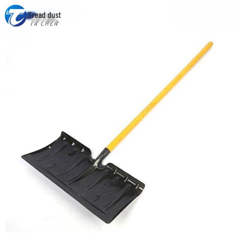 Tachen Black Heavy-Duty All-Steel Snow & Grain Shovel